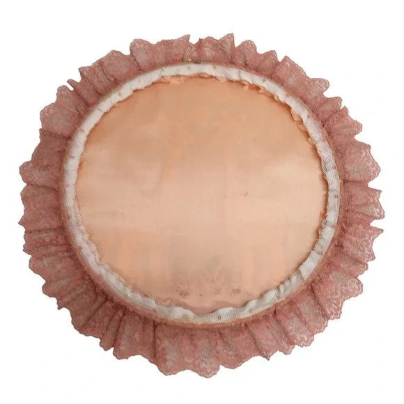 Vintage Handmade Giraffe Hearts Flowers Round - Picture 2 of 4